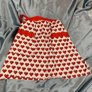 Red Pixel Heart Apron